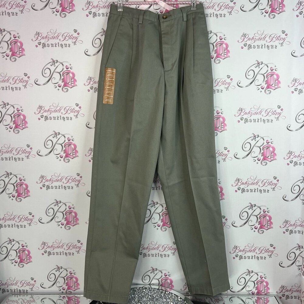 Eddie Bauer pants brand new with tags pleated style Green Pants